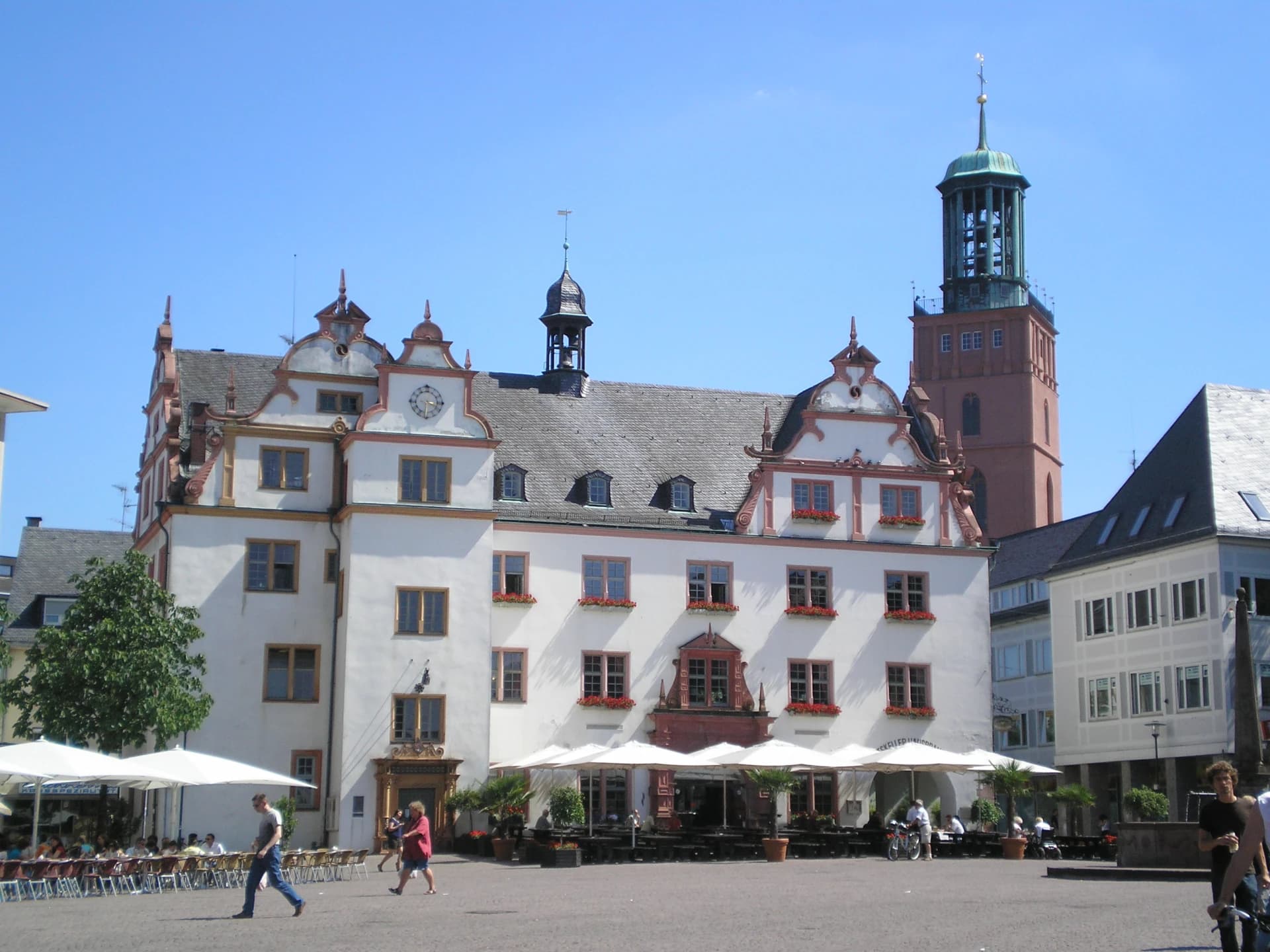 Altes Rathaus am Marktplatz in Darmstadt