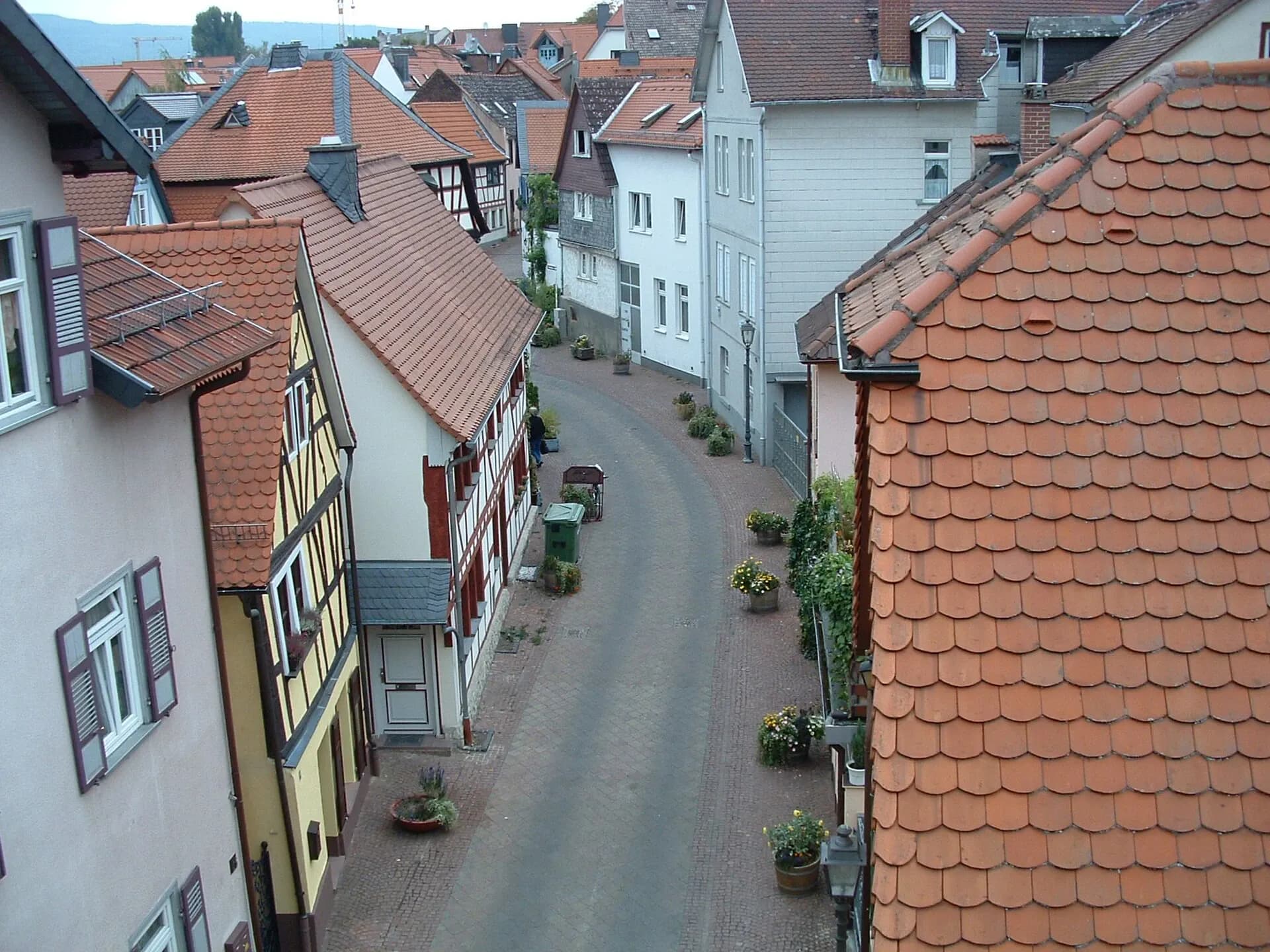 Blick über die Altstadtdächer in Bad Homburg