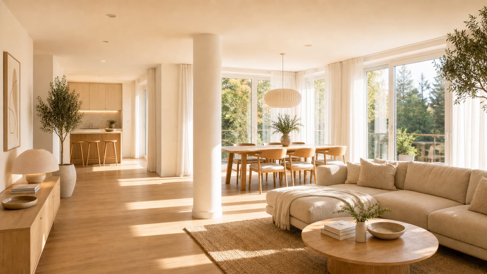 Modernes Badezimmer mit freistehender Badewanne