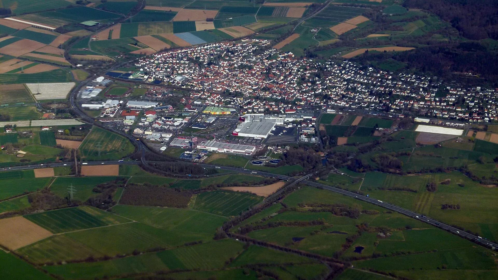 Luftbild von Gründau-Lieblos im Kinzigtal