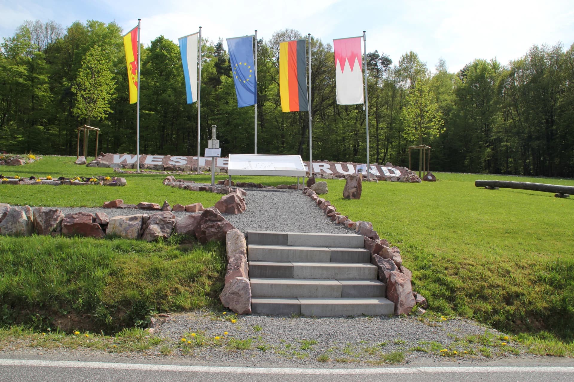 Geografischer Mittelpunkt der Europäischen Union in Westerngrund