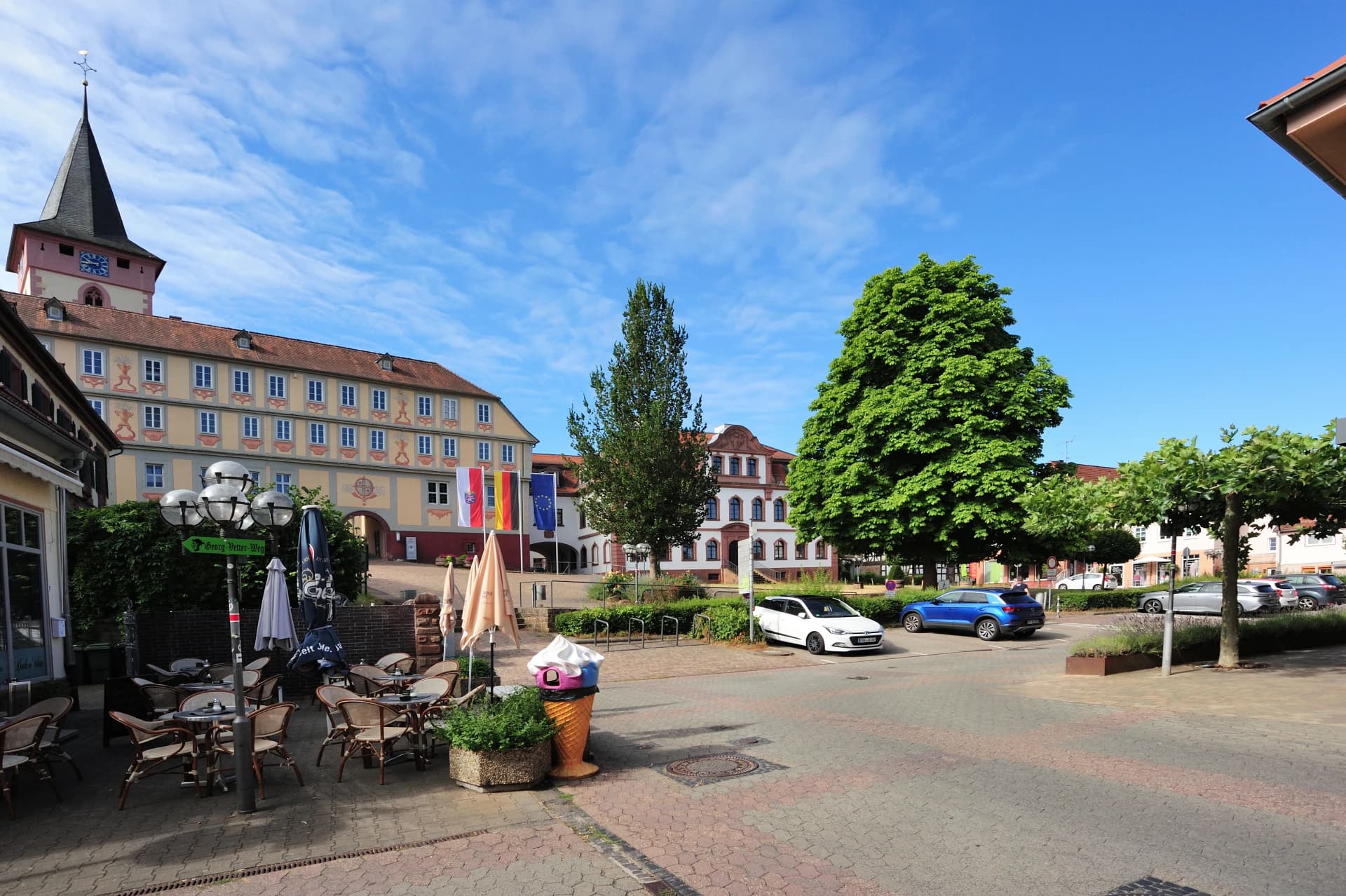 Schlossplatz in Bad König