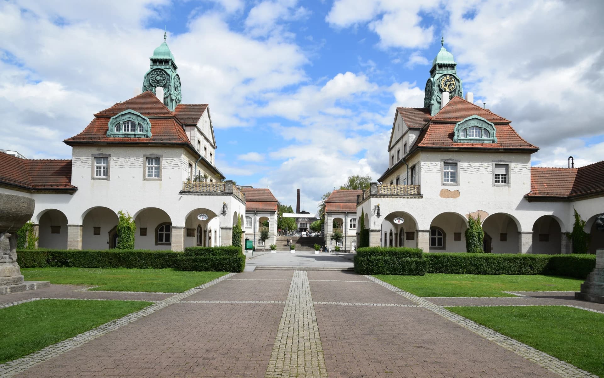 Sprudelhof mit den Badehäusern in Bad Nauheim
