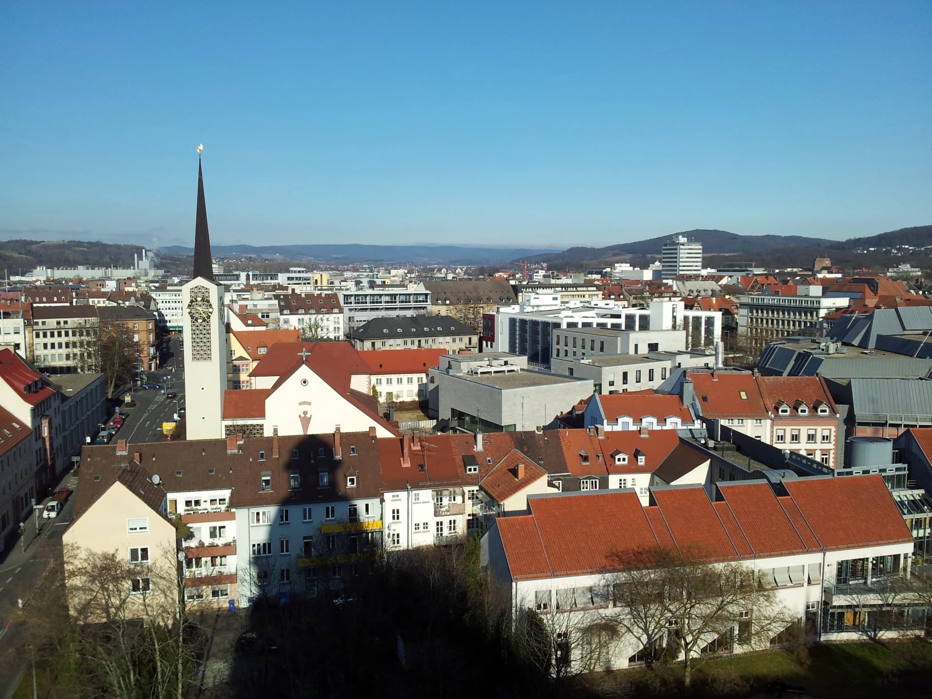 Blick über die Dächer von Aschaffenburg