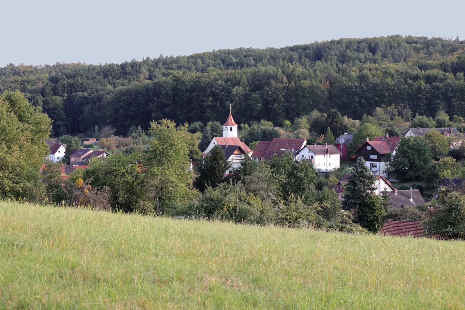Ortsansicht des Ortsteils Unterafferbach in Goldbach